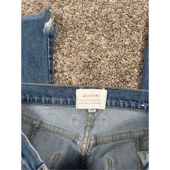 McGuire Denim Lido High Rise Step Hem Jeans Women’s 30 Slim Straight Denim - Picture 3 of 13